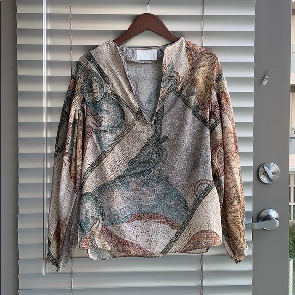 H&M Conscious Exclusive Mosaic Blouse - Picture 5 of 8